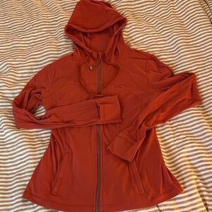 Lululemon Rust Hooded Zip-Up Jacket